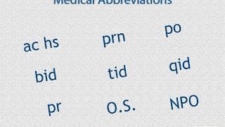 Medical Abbreviations