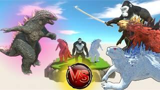 Evolved Godzilla save Kamatakun from Mutant Kong , Thermonuclear Godzilla and Frostbite - ARBS