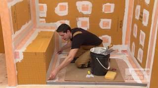 Shower Bases: KERDI-BOARD-SB Prefabricated Shower Bench