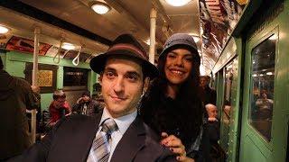 Riding 1930's NYC Subway Cars ! - FREE Holiday Activity in New York