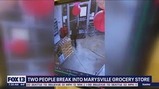 2 people break into Marysville grocery store | FOX 13 Seattle