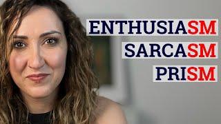 Pronunciation Lesson. Come Pronunciare Le Parole Che Finiscono In -SM | Miriam Romeo English Coach