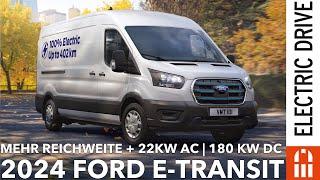 2024 Ford E-Transit: mehr Reichweite - höhere Ladeleistung und Verbesserungen | Electric Drive News