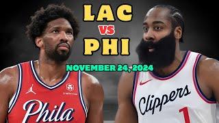 LA Clippers vs Philadelphia 76ers Full Game Highlights | Nov 24 | 2025 NBA Season