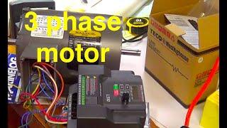 3 phase motor with 120 volts VFD inverter drive