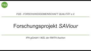 FQS-Forschungsprojekt SAViour – Qualitätssicherung für Medizinprodukte aus dem 3D-Drucker