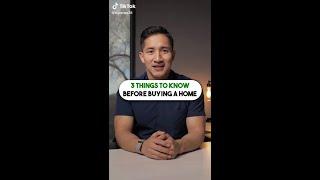 3 things to know before buying a home