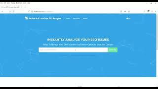 Free Website SEO Analyzer To Check Website SEO Tools Website SEO Analysis Tool & SEO Audit Report