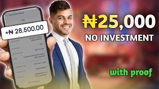 You Can Earn ₦25,000 Naira From This App Without Investment | Make Free Money Online In Nigeria 2024