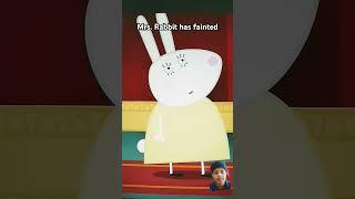 Mrs.rabbit has fainted the first meme original #funny #animation #peppapig #funny