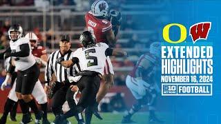 Oregon at Wisconsin | Extended Highlights | Big Ten Football | 11/16/2024