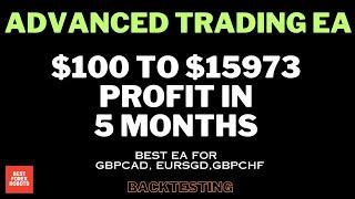 Advanced Trading EA MT4 Forex Robot $100 To $15975 Profit In 6 Months | Best forex robots