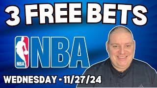 Wins-Day 3 Free NBA Picks & Betting Predictions - 11/27/24 l Craig's Picks & Parlays l #nbabets