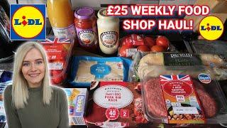 £25 LIDL FOOD HAUL & WEEKLY MEAL PLAN! | WHAT I EAT IN A WEEK