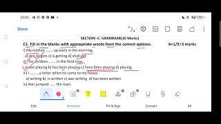 OAV Class-8/Sub-English/Annual Exam 2024-25/Grammar Section Ques.C1: Answer/Odisha Adarsha Vidyalay