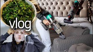 VLOG I Detaylı Dyson Deniyoruz, Ispanak Yemeği Tarifi, Cilt Bakımı #vlog #dyson #temizlik