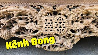 Sập Ngồi Mai Điểu ( Thập Điểu Quần Mai ) Gỗ Gụ 1m8 2m2