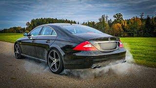 Mercedes CLS 550 kleiner Burnout / erster Gang / Loud Sound / Speedshift / AMG 219 / V8 M273