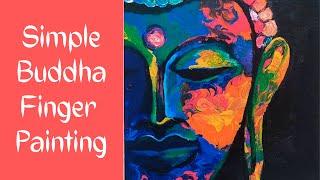 Colorful Buddha Finger Painting Tutorial