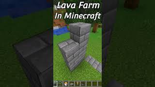 Lava Farm In Minecraft! | #Shorts