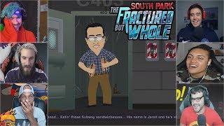 Gamers Reactions to Jared From Subway Intro | South Park™: The Fractured But Whole