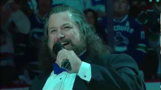 Mark Donnelly performs Canadian Anthem prior to Game 7 6/15/11