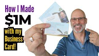 Realtor Business Cards - How I Made A Million Dollars With Mine