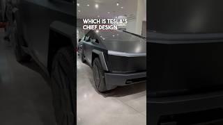 Tesla Cybertruck in Matte Black at the Petersen Auto Museum #shorts