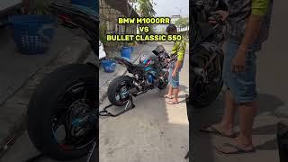 BMW M1000RR VS BULLET CLASSIC 550 EXHAUST SOUND 