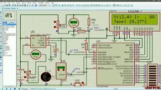 PIC16F876 Temp Volt Amp ACS712 05