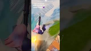 I hit a trickshot while Clapping his mom's cheeks #shorts #fortnite #fyp #tiktok #funny