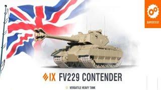 World of Tanks - Supertest FV229 Contender Stats