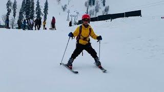 Skiing at phase first | Gulmarg Kashmir 2024 | Aahil Ahmad Razaki