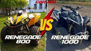 Drag Race CanAm Renegade 800R VS CanAm Renegade 1000R (SHOCKING RESULTS)