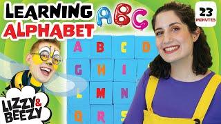 Learn The AlphabetToddler Learning Video | Letter Sounds,Speech, Phonics, ABCs | Lizzy and Beezy