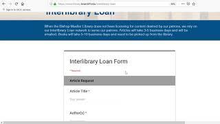 Interlibrary Loan