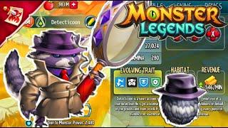 Monster Legends Detecticoon level 150  review - Bounty Hunt Chopork sibidu the apex conjuring