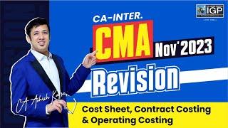 CA-INTER | CMA NOV-2️⃣0️⃣2️⃣3️⃣ REVISION | BY CA ASHISH KALRA SIR