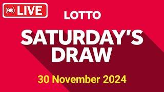 The National Lottery Lotto Draw Live results from Saturday 30 Nov 2024 | tonight's lotto Draw