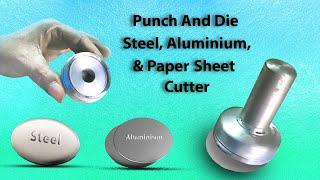 How to make a punch and die cutter for round logos | Steel, Aluminium sheet | Touchmark