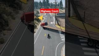 Realistic Highway Car Crash #1 - BeamNG.Drive