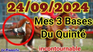 Pronostics PMU Mes 3 bases incontournable MARDI 24 SEPTEMBRE 2024 AUTEUIL