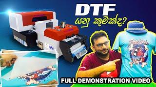 DTF යනු කුමක්ද ? T shirt printing | Screen  | vinyl | light dark Heat transfer | Sublimation | DTG |