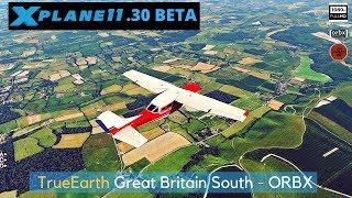 X-PLANE 11 With TrueEarth Great Britain South I 1080P