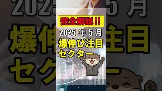 【次に来るのはコレ】2025年5月・爆伸び注目セクター完全解説！
