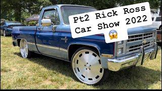 Pt2 The Rim Plug at Rick Ross Car Show 2022 The Promise Land Reppin CHICAGO Donk Box Bubble GBody