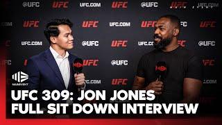 UFC 309 | Jon Jones on being the GOAT and possibly fighting Alex Pereira!