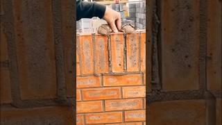 A very professional masonry work specifically when you have to place the last brick #brick #masonry