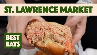 Essential Eats at St. Lawrence Market! Peameal Bacon Sandwich, Butter Tart, Lobster Roll & More!