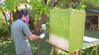 Painting the homemade table saw